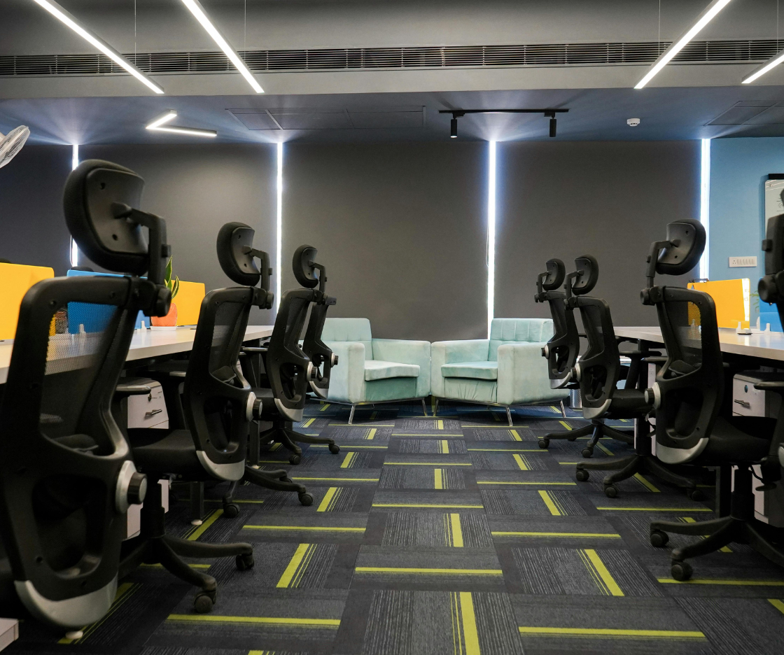 Office, IT & Institutional Supplies Open-plan office with ergonomic chairs
